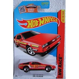 Hot Wheels, 2015 HW Race, DMC Delorean [Red] 184/250