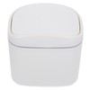 Ciieeo Light Luxury Desktop Trash Can with Lid Stylish Household