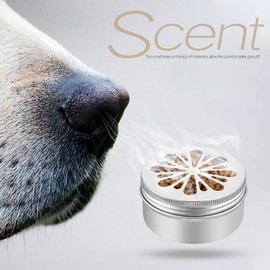 SUPVOX 12 Pack Dog Scent Training Tins with Magnetic Dots, Aluminum Storage Cans for Pet Scent Work, 2.68 X 2.68 X 1.38 Inches