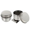 BESPORTBLE 2pcs Oil Painting Palette Cup with Lid Stainless Steel