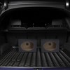 QPower 2-Pack 6x9 Inch Speaker Box Enclosures, Angled Style, Black