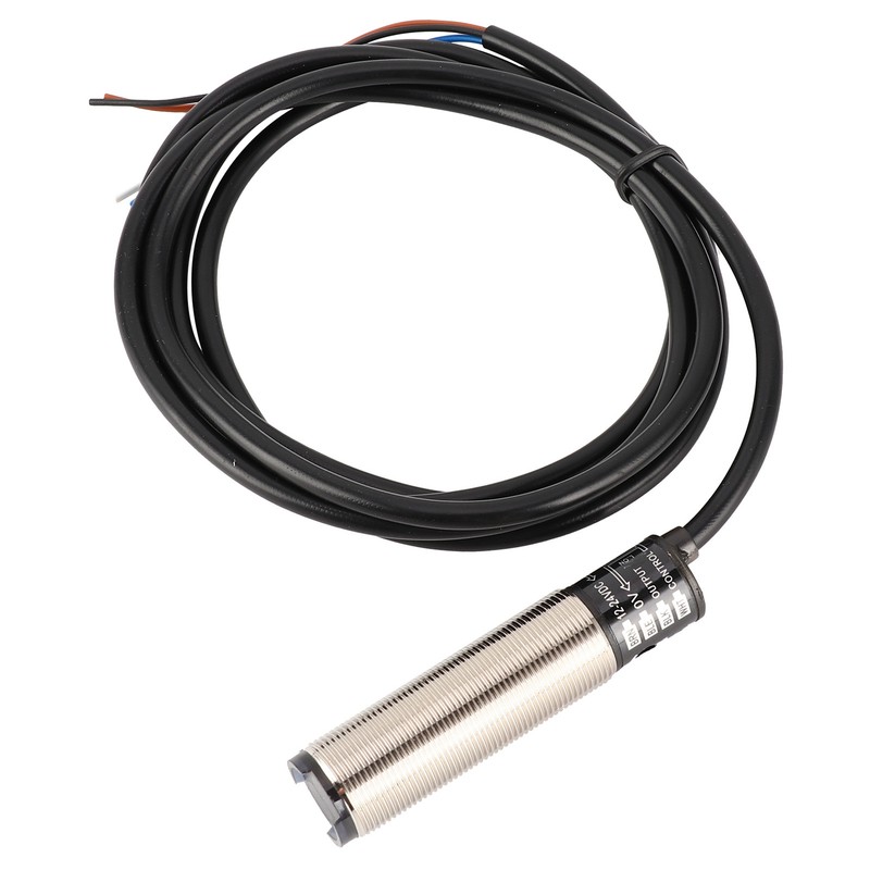 BERM Photoelectric Switch Sensor Diffuse Reflection Cylindrical 4‑Wire Power Control