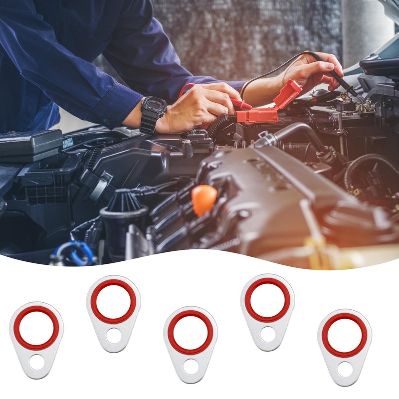 XIHIRCD 60pcs Car A/C Compressor Gasket Kit, Nitrile Rubber O-Rings,