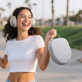 Nabevi Headphones Case for Sony WH-CH720N WH-CH710N WH-CH520 WH-CH510 WH-1000XM4, Headphone Case for JBL Tune 720BT 710BT Bluetooth Headphones, Protective Travel Case, Grey