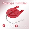3.5 inch Red Silicone Toilet Flapper Replacement for Kohler GP1039444