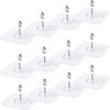 LAJAR 12pcs Adhesive Wall Screws Hanging Nails, Screw Stickers for