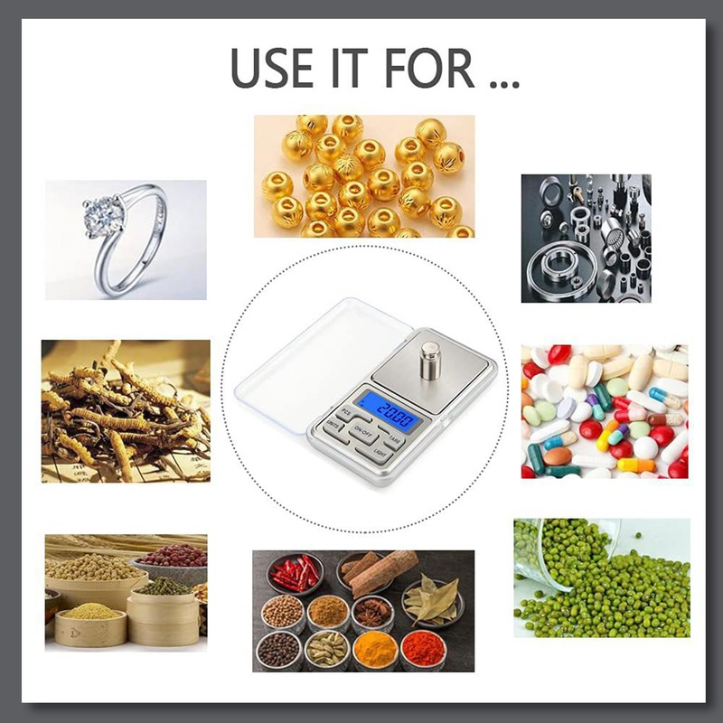 Salesbay Pocket Mini Digital Scale 500g/0.01g Balance Jewellery Precision Weight