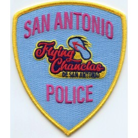 SAN ANTONIO TEXAS POLICE Flying Chanclas De San Antonio POLICE PATCH