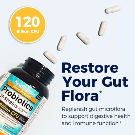 NewRhythm Probiotics 120 Billion CFU 36 Strains, 3-in-1 Probiotics for Digest...