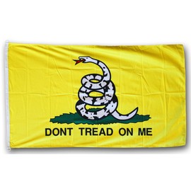 Gadsden - 3' x 5' Triple-Knit Polyester Flag with US/Gadsden Lapel Pin