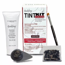 Godefroy Eyebrow Professional Tint Kit 20 Applications Choose Your Color - Medium Brown