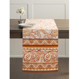 Maison d'Hermine Palatial Paisley 100% Cotton Table Runner for Parties, Dinners, Holidays, Kitchens, Thanksgiving, Christmas (50 cm x 150 cm)
