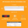 PureOptics LED Battery Operated Under Cabinet Lighting, Motion Sensor On/Off,