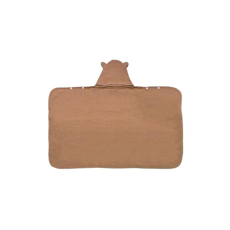 Organic Cotton Hooded Bath Towel (Tan)