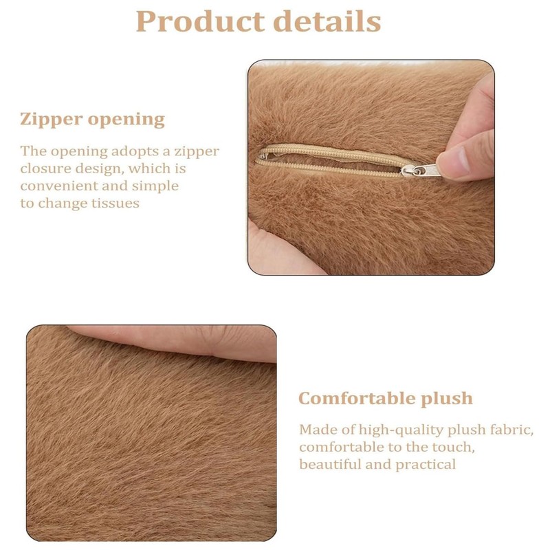 Yharnamite Plush Car Tissue Holder, Capybara Plush Car Tissue Paper