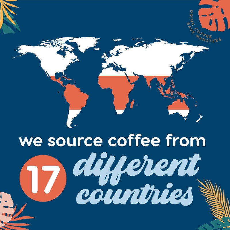 Manatee Gourmet Coffee, Whole Bean, Medium Roast, Caribbean Delight, 2