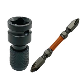 1/2 inch Square Drive Hex Female Socket Adapter Converter Chuck Adapter Retractable Sleeve fits to Makita Dewalt Milwaukee Bosch Craftsman Metabo 1/2’’ Series Impact Wrench