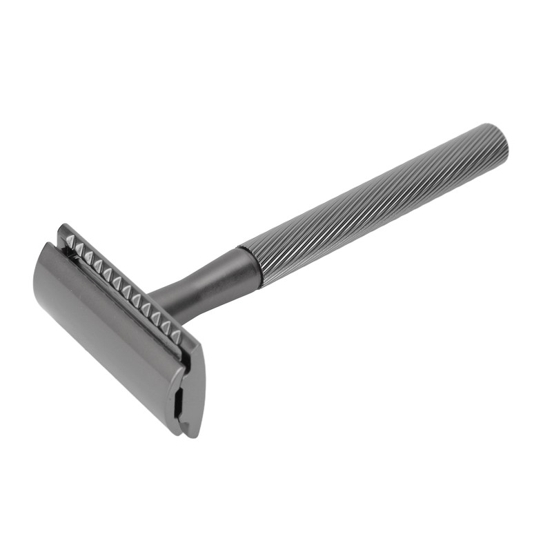 Zinc Alloy Safety Razor Men Portable Brass Handle Double Edge