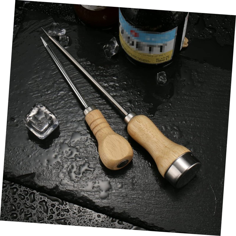 Ciieeo 2pcs Bar Ice Pick Ergonomic Handle Ice Remover for