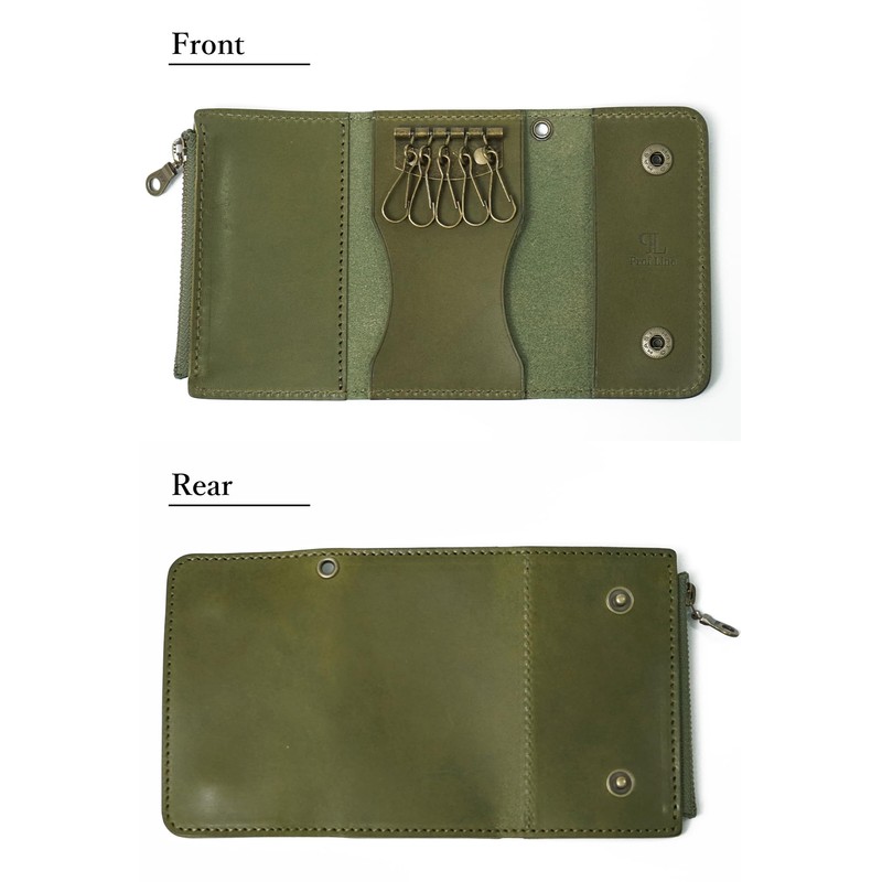 Profline Key Case, Men's Coin Purse, Tochigi Leather, Genuine Leather,