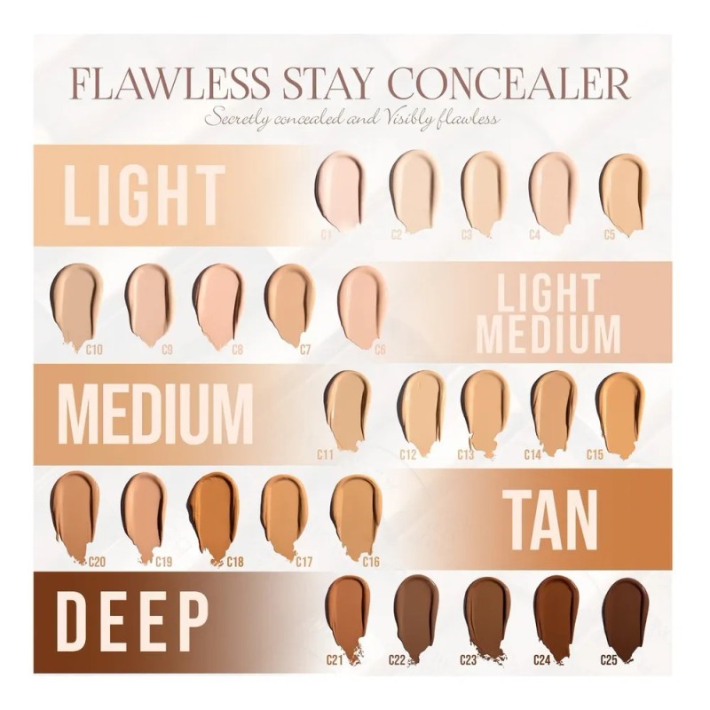 Corrector Cobertura Completa Flawless Stay Beauty Creations Tono Fs C02