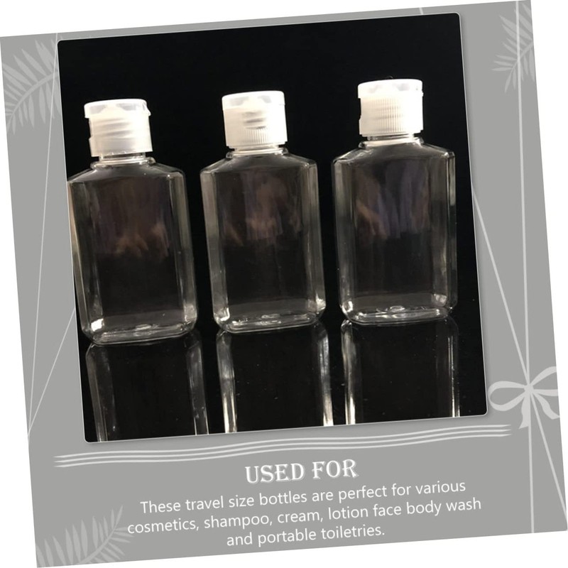 Beavorty 35 Pcs PET Octagonal Hand Bottles Refillable Travel Containers