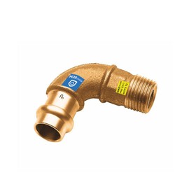 Sanpro Press Fitting 90° Angle - Elbow with Male Thread, Size V 18-3/4 Inch (Copper Gas Water Drinking Water Heating Sanitary Fittings Fitting Copper Line)