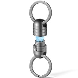 TIMULTI Titanium Magnetic Releaser Key Holder, Stylish, Includes Key Ring, 1 x Gray Titanium