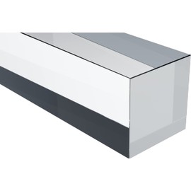 Acrylic Extruded Square Rod, Clear, 1/4" (0.25") Square x 11.875" Length, Pack of 6