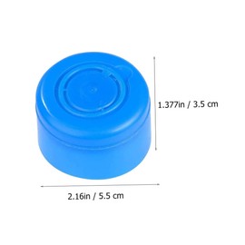 TEHAUX 35Pcs Splash Water Jug Sealing Caps Blue Spill Covers for Bottled Water for Home Office Gym Restaurant More Lightweight Portable