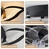 haodengshi 27" Black Geometric Ceiling Fan Lights with Remote, 6