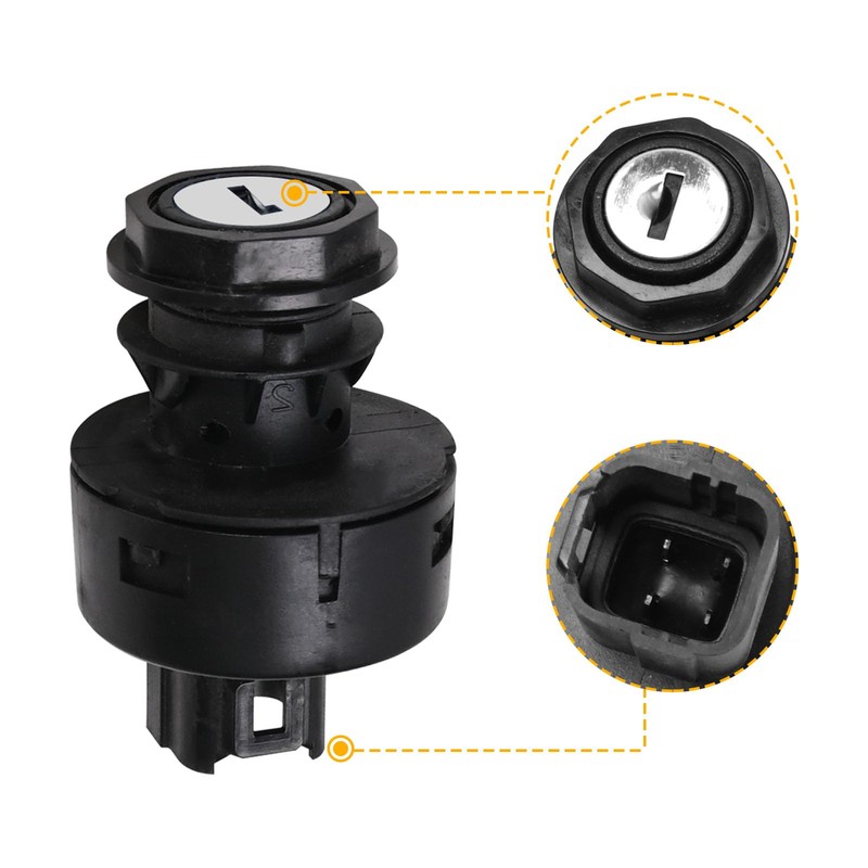 EATAKWARD 0430-090 Ignition Key Switch 3 Position, On/Off Power Switch