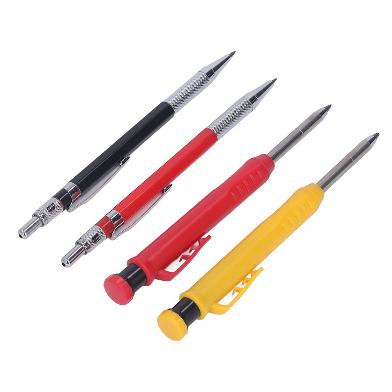 Mechanical Carpenter Pencil Set with 40 Refill Simple Operation Deep
