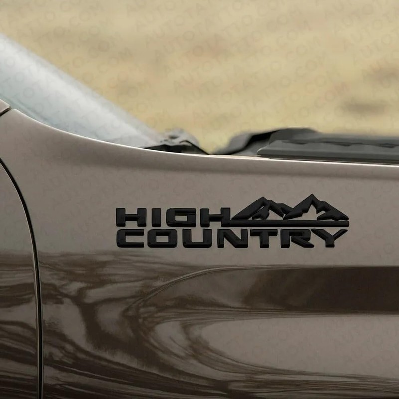 Generic 1PC 2019-2024 Tahoe Silverado High Country Tailgate Letter Logo