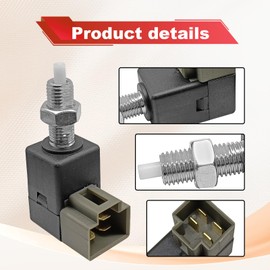 Dunviku Brake Light Switch Stop Lamp Switch 93810-3K000 Compatible with Hyundai Kia,Accent Elantra Santa Fe Sonata Tiburon Tucson Optima Rio Sedona Sorento 2001-2012