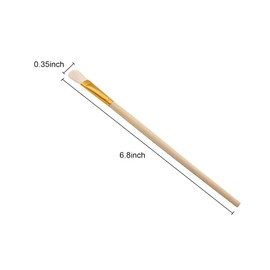 Gilding Brush Set, Goat Hair Brush, Leaf Sweeper, Paint Brush for Edible Gold Leaf, Gold Flakes, Gold Leaf Sheets 2 per Pack