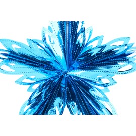 Christmas Concepts® 16” (1.3ft) Large Foil 3D Star Hanging Decoration – Christmas Trimming (Turquoise)