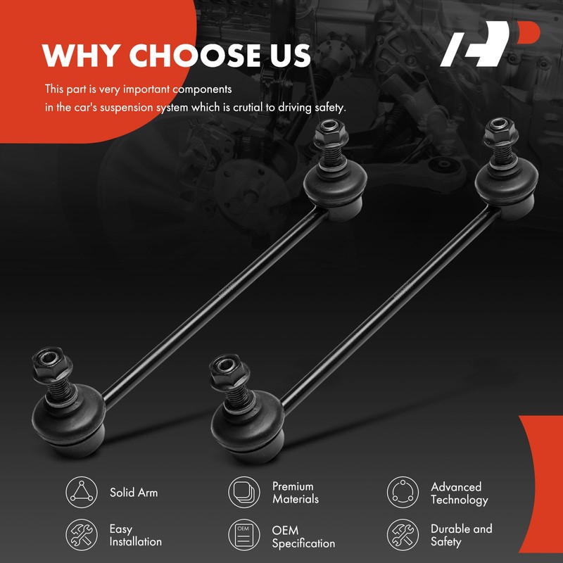 A-Premium 2 x Rear Sway Bar Links Stabilizer Bar Links,