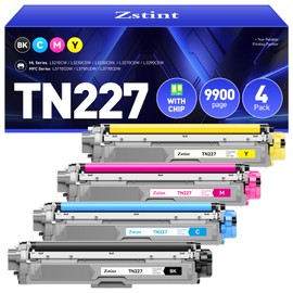 Zstint TN227 Toner Cartridge 4-Pack High Yield Replacement for Brother TN-227 TN223 Toner Compatible with Brother HL-L3270CDW HL-L3230CDW HL-L3210CW HL-L3290CDW MFC-L3710CDW MFC-L3750CDW MFC-L3770CDW Printer