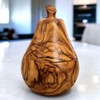 Olive Wood Handcrafted Wooden Sugar Spice Bowl W/Lid | Unique