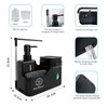 Premium Dual Chamber Soap Dispenser Set - (Black) Hand Soap