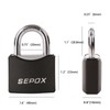SEPOX® Twins 1-9/16" All-Weather Outdoor Padlocks Keyed Alike, Short Shackle,
