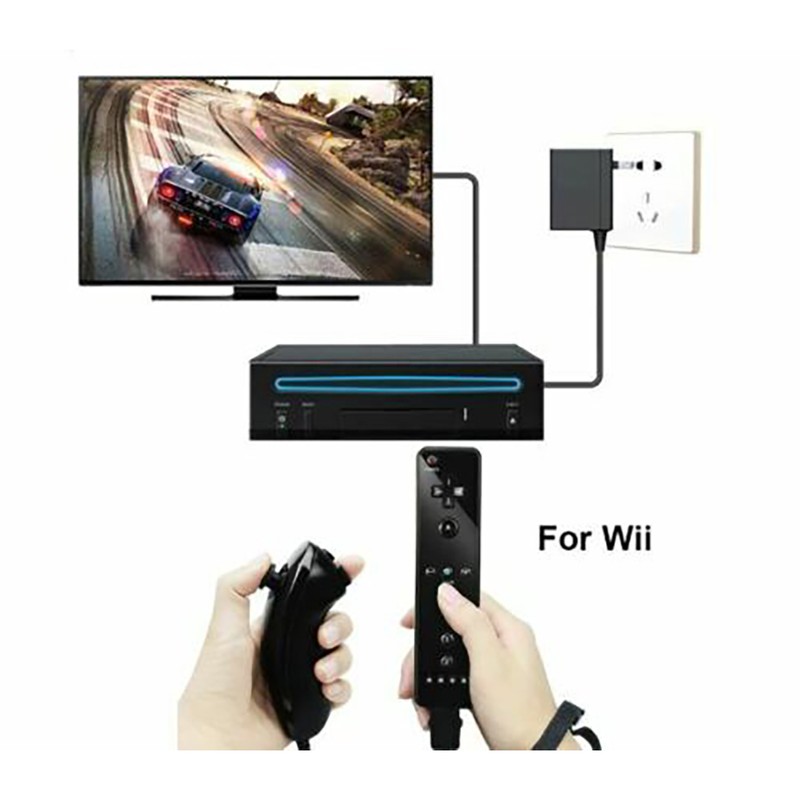 Remote and Nunchuck Controller Wireless Game Handle Remote Nunchuck Controller