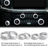 TOPKU Air Conditioner Switch Trim Cover Aluminum Center Console Knob