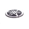 Yamaha Tuning Fork Emblem Sticker, Silver, Genuine Product, 1.8 inches