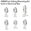 iMBAPrice IMBA-8151-1 Vinyl Siding Lamp Mounting Kit for 5/8 Inch