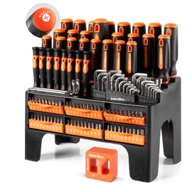 ValueMax 126-PC Magnetic Screwdriver Set with Plastic Racking Organizer, Magnetizer Demagnetizer, DIY Tools & Equipment for Men Women Mechanic, Herramientas Tool Bit Kit Home Improvement Gift