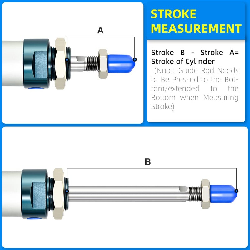 ERGAOBOY Pneumatic Mini Air Cylinder with 32 mm Bore and