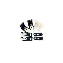 QCAA Cafe Door Gravity Pivot Hinge Set, Double Action, Matte Black, 1 Set (1Set for 2 Cafe Doors), Made in Taiwan