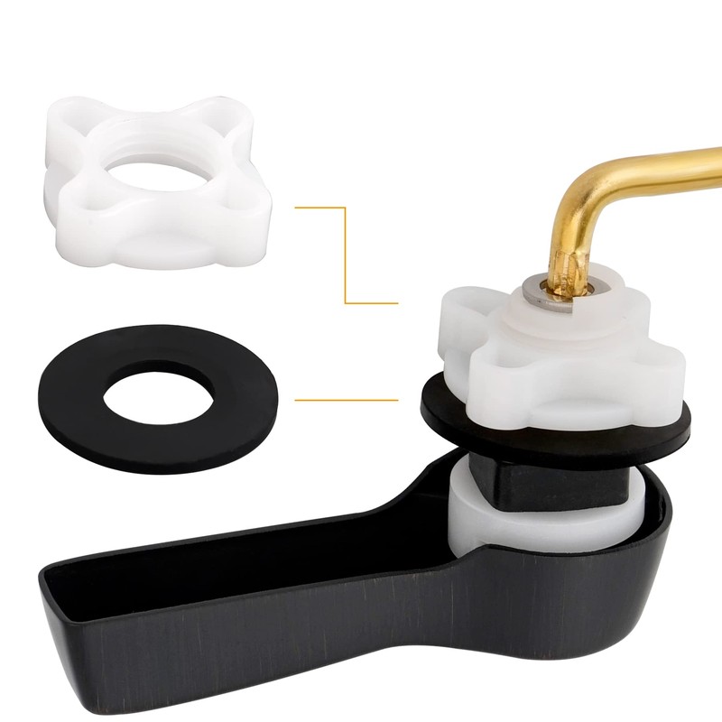 Hibbent 2 Pack Universal Metal Side Mount Toilet Handle Replacement